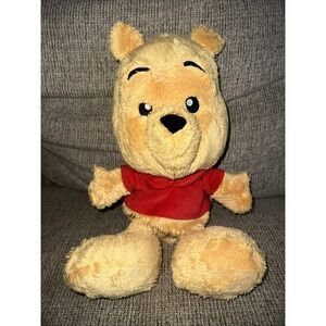 Disney Parks Winnie The Pooh Plush Big Feet Foot Stuffed Animal 15"